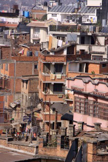 Der Stadtteil Chhatrapati vor dem Erdbeben (2013)